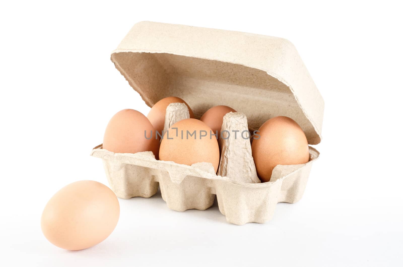 eggs in cardboard tray by 9george