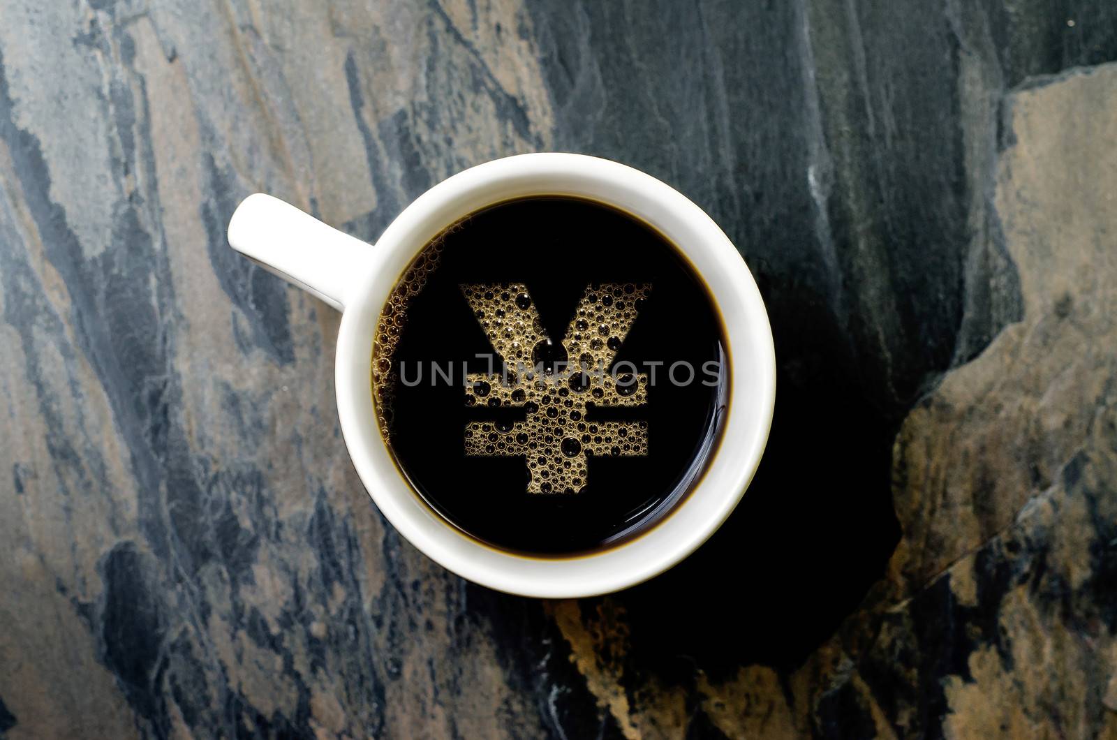 Coffee cup  - a yen symbol by 9george