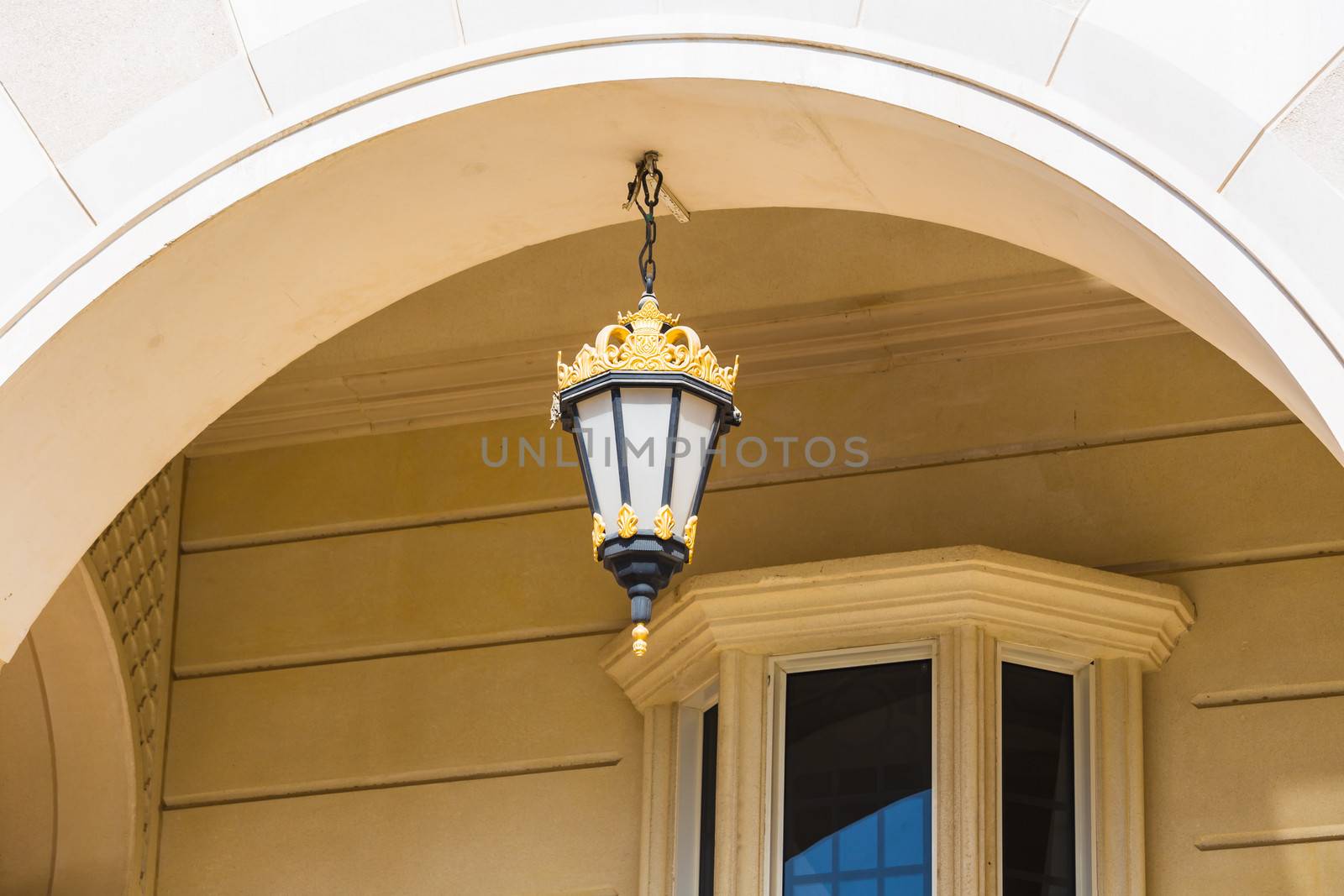 Arab street lanterns in the city of Dubai by oleg_zhukov