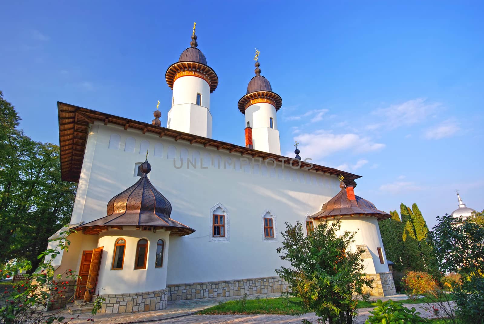 Church of Varatec monastery in Moldavia, Unesco Heritage