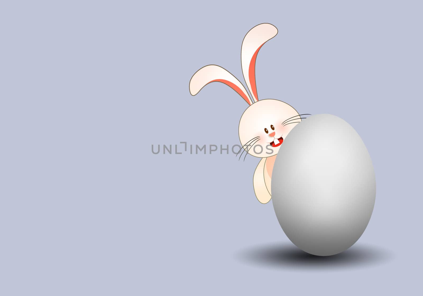 Bunny with egg by sognolucido