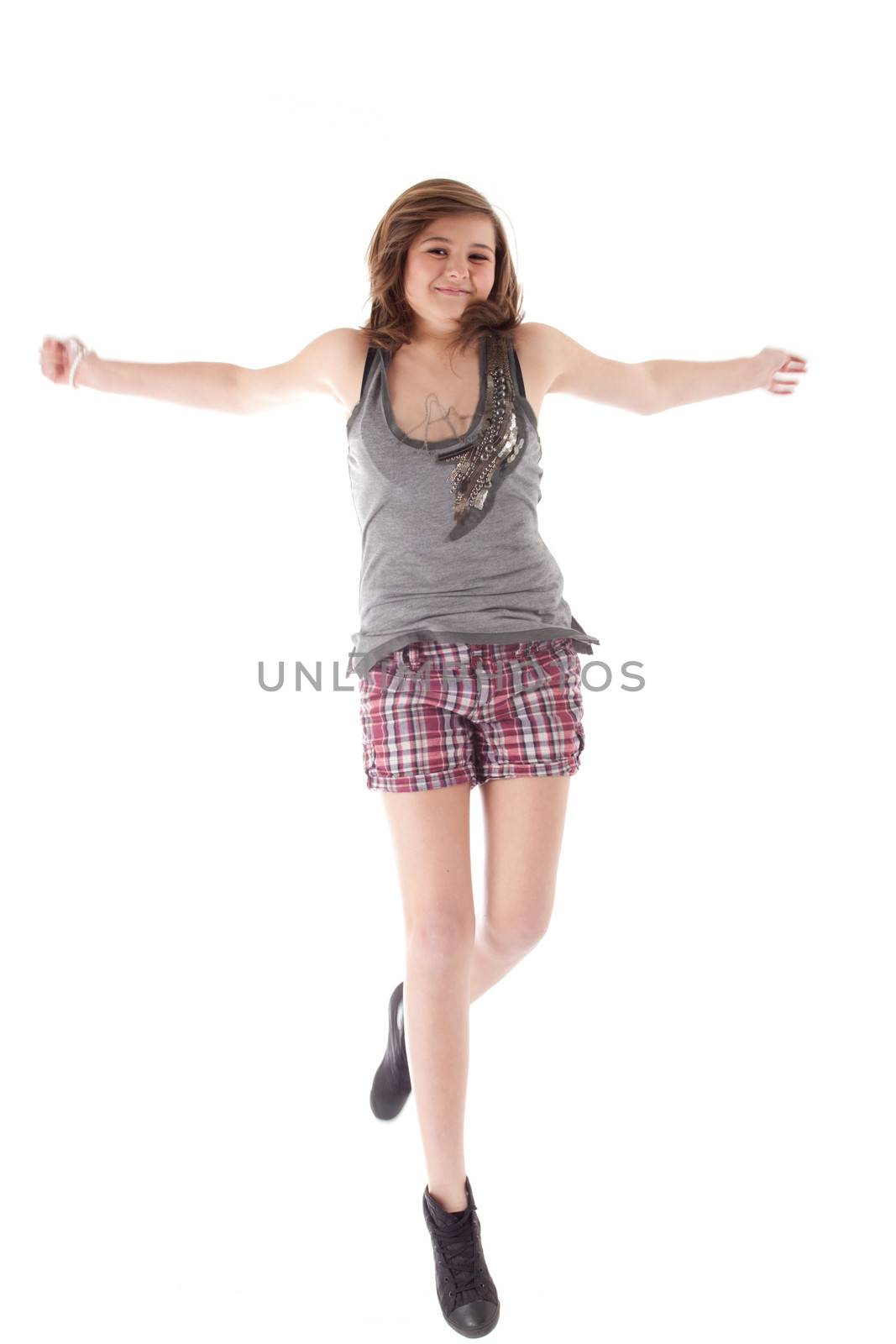 Jumping teen by DNFStyle