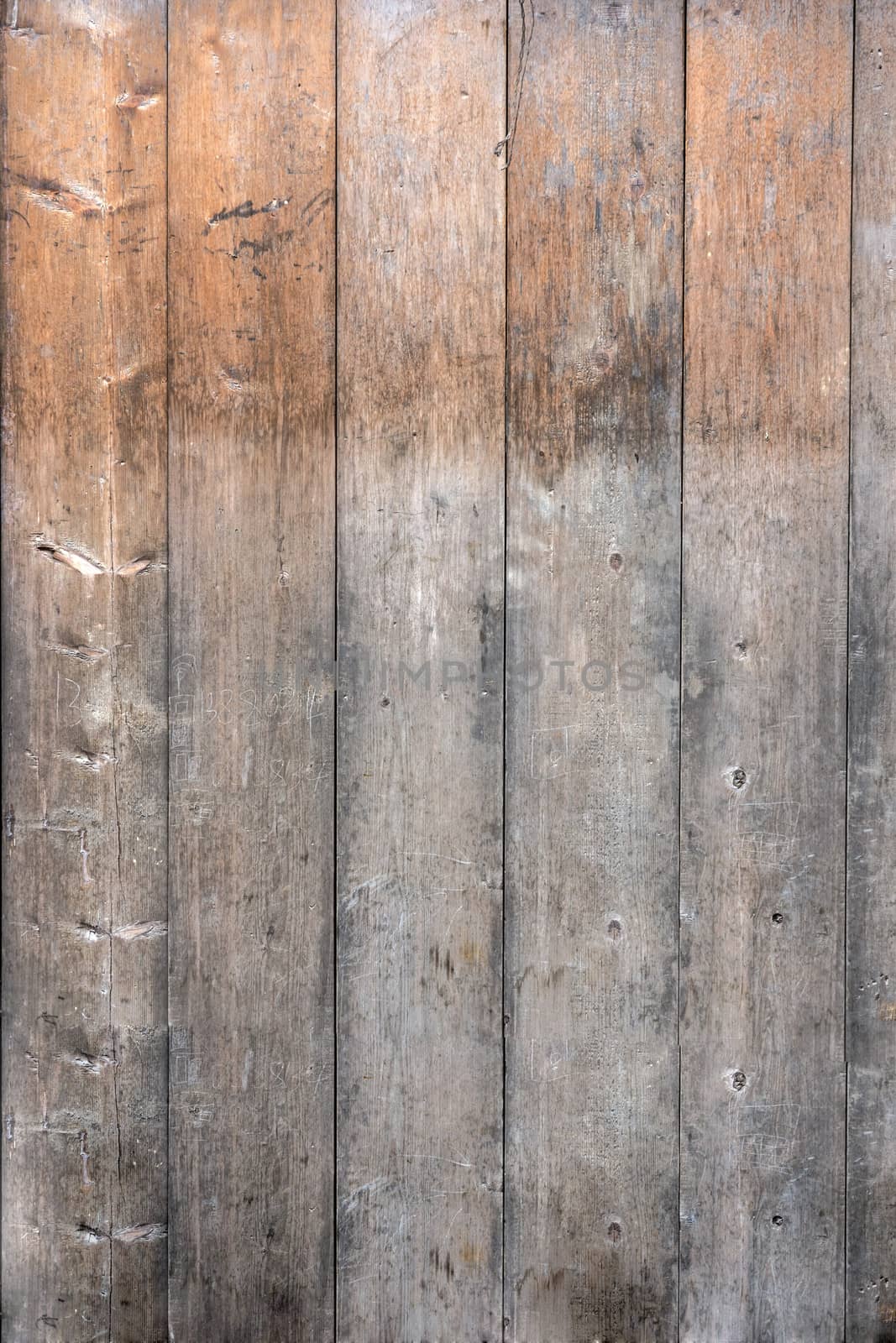Texture of fence weathered wood background 