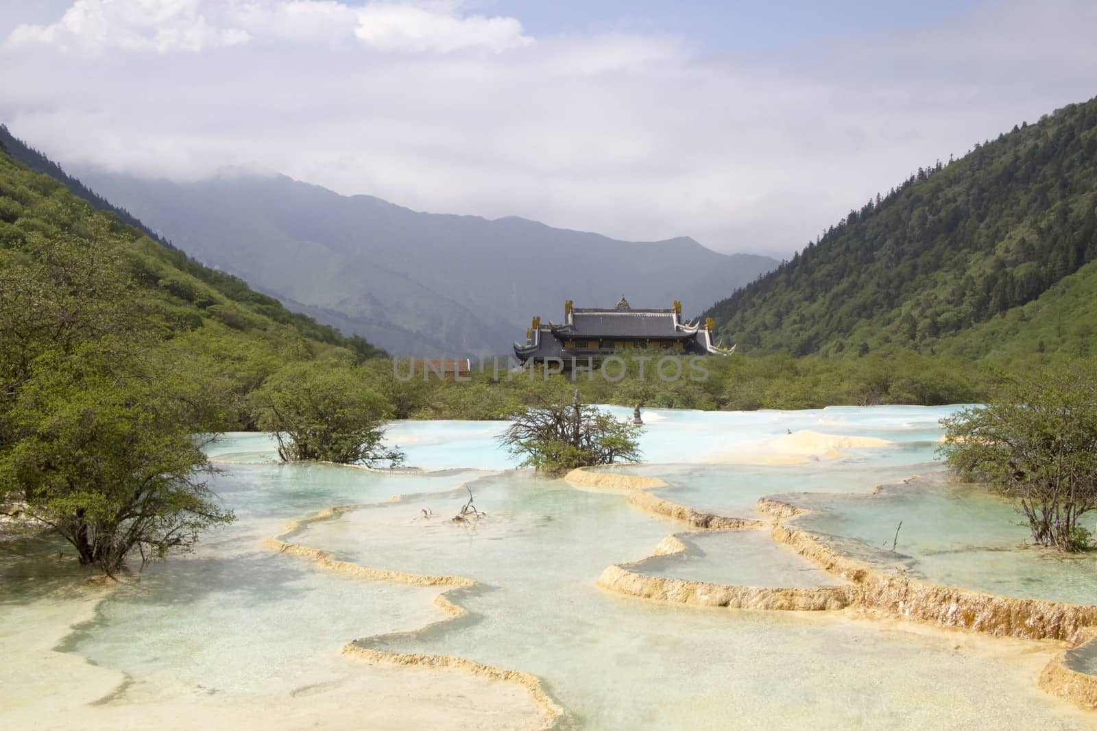 Huanglong Scenic and Historic Interest Area,Sichuan, China
colorful pools formed by calcite deposits