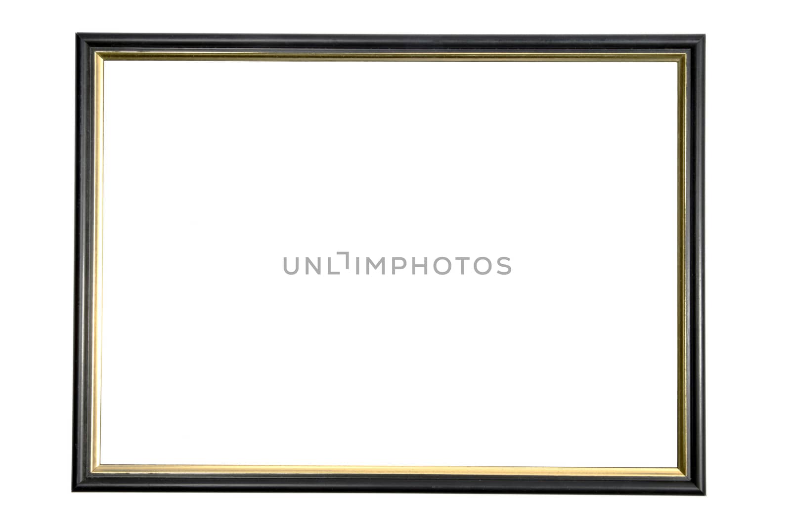 Old frame isolated on white background