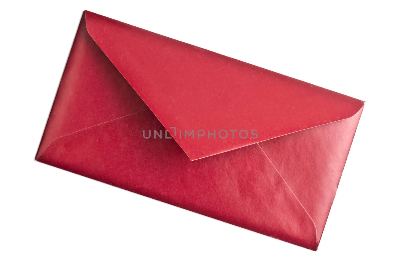 A red envelope isolated on white background 