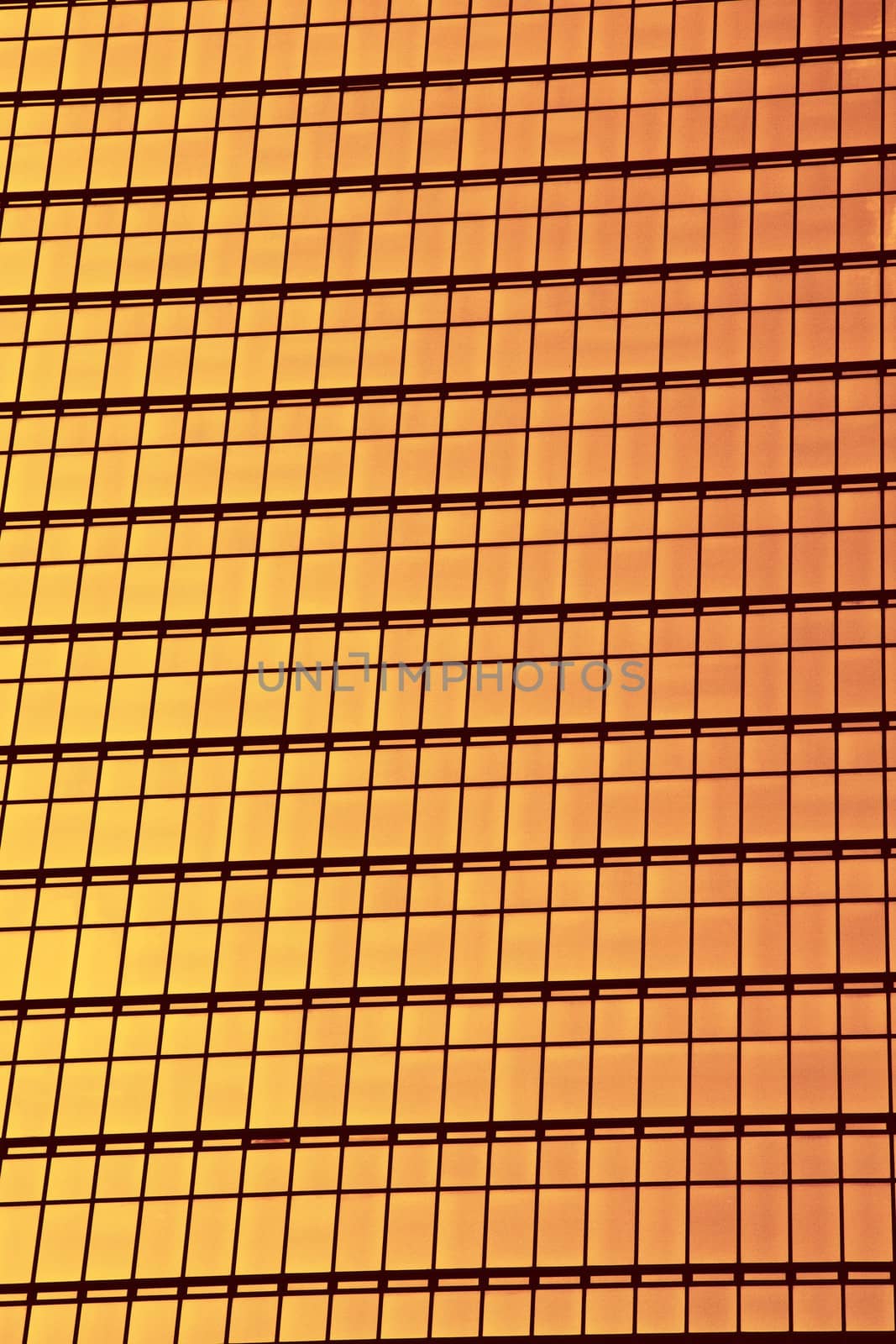 Golden glass wall background 