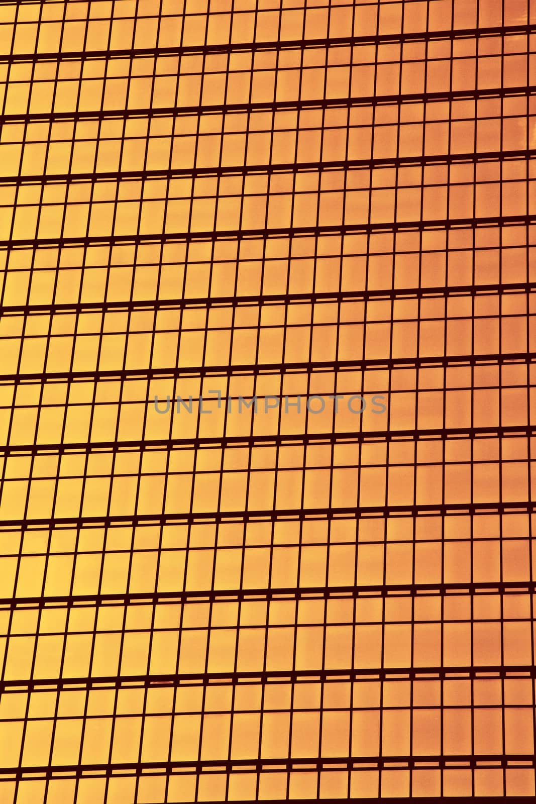 Golden glass wall background 