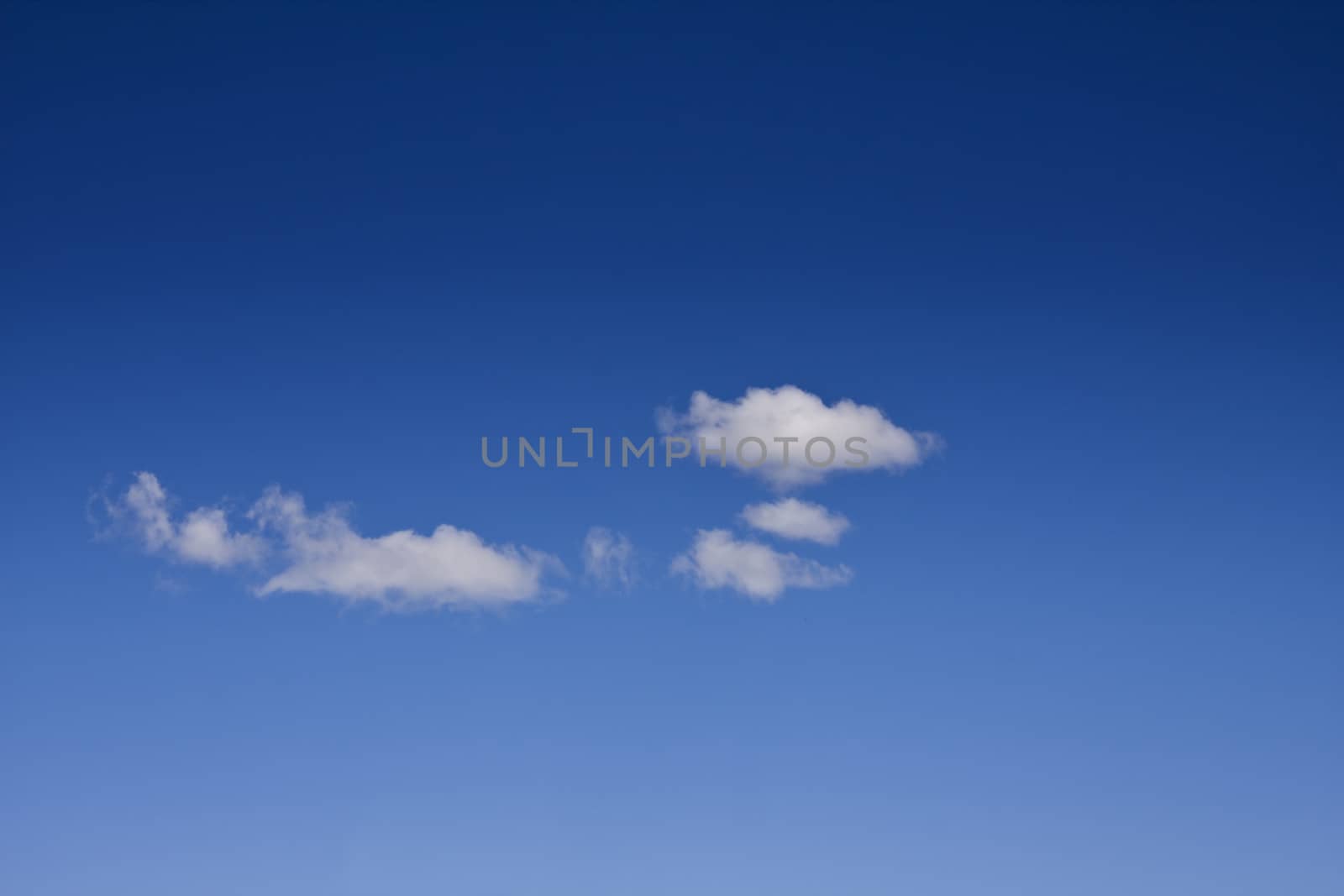 Beautiful blue sky and white clouds 
