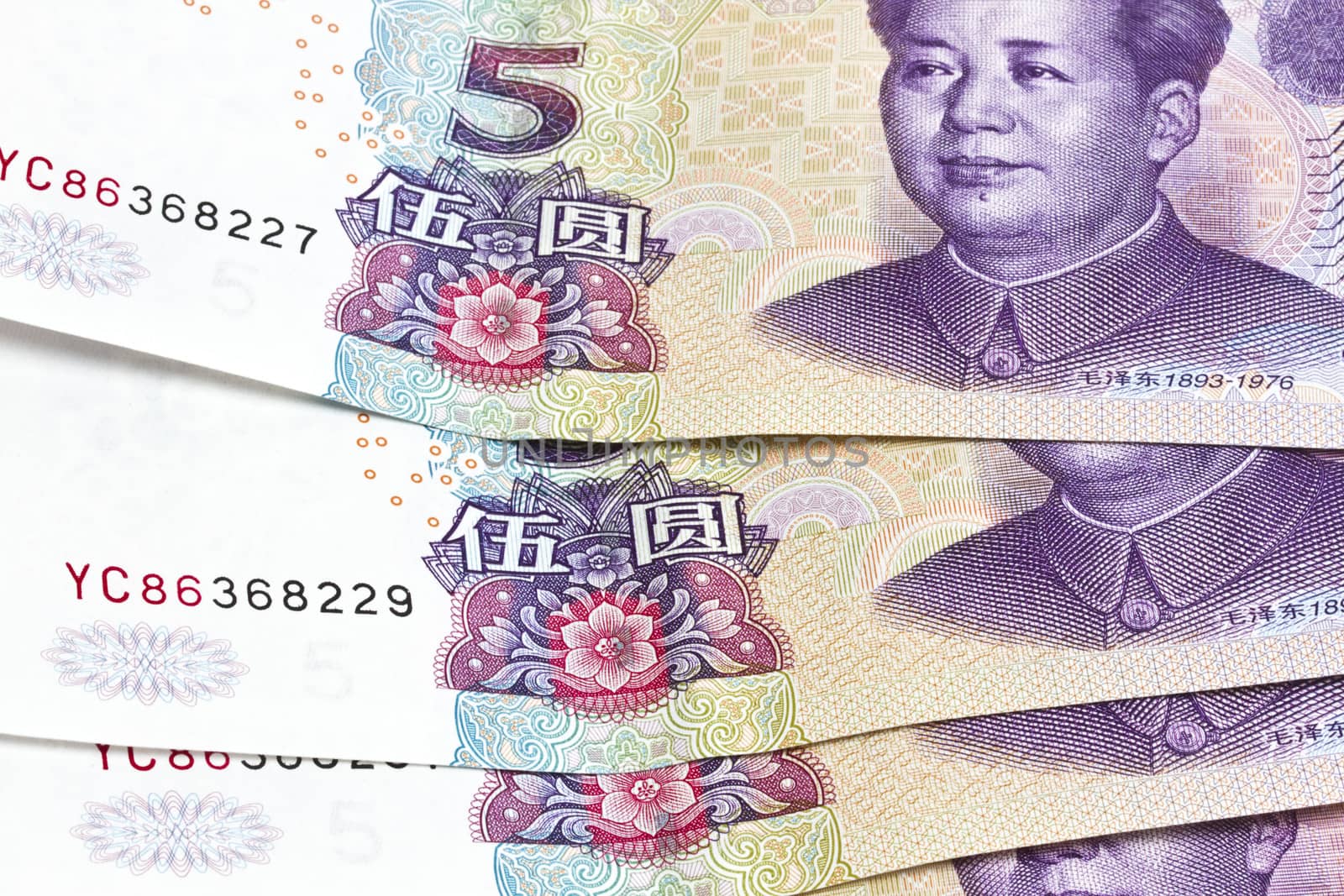 Background of chinese money -  Five Yuan