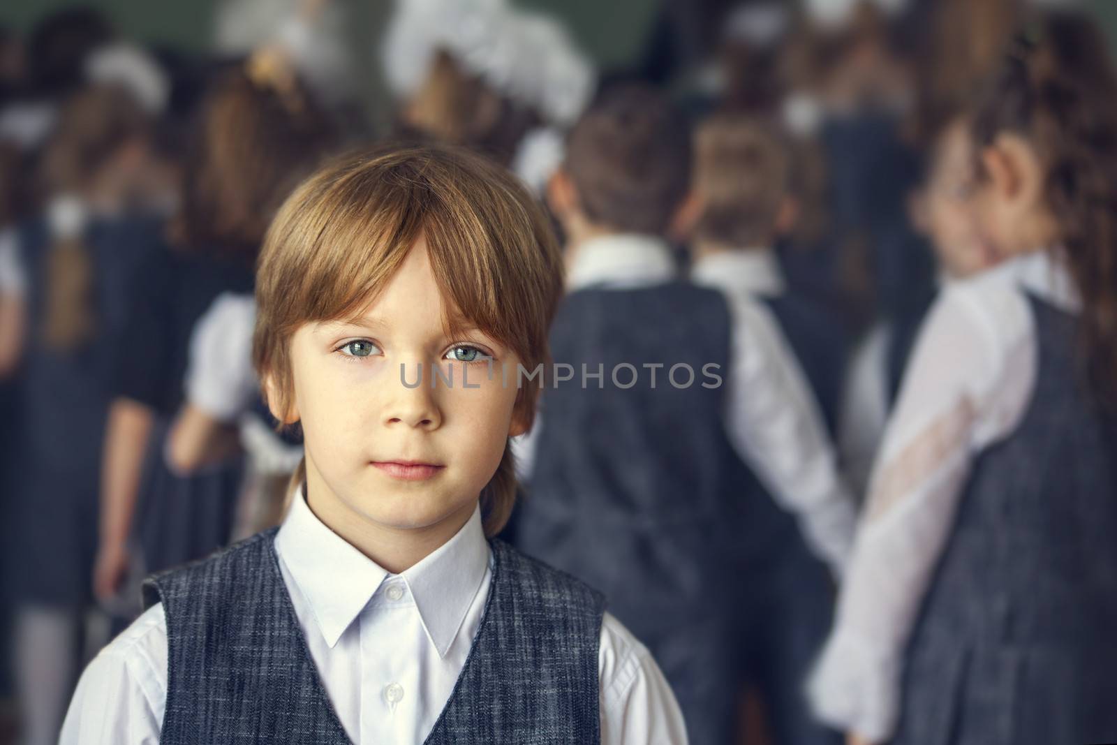 Portrait of a boy middle school