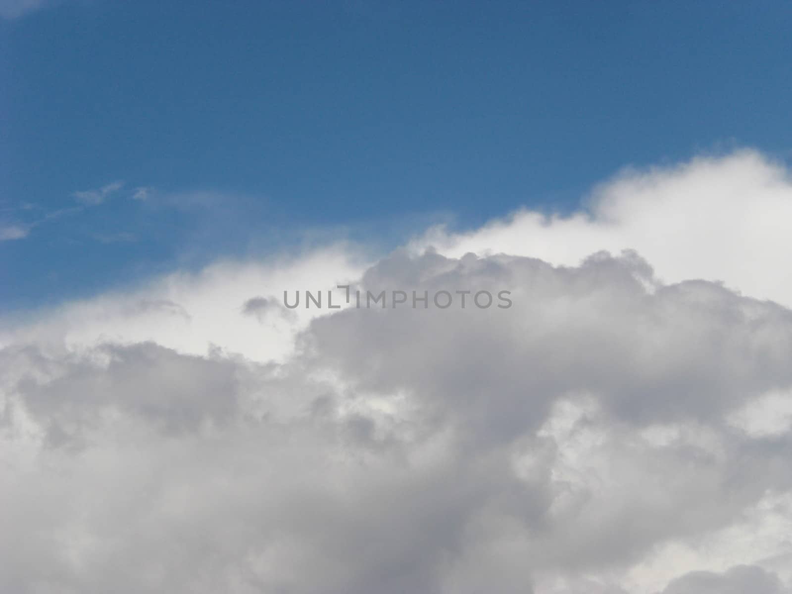 Blue and White Clouds on Light Blue Sky by fstockluk