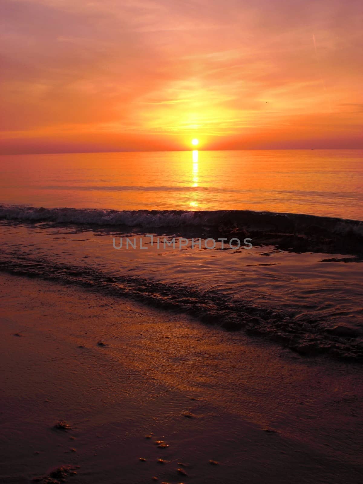 Sunset at Beach by fstockluk