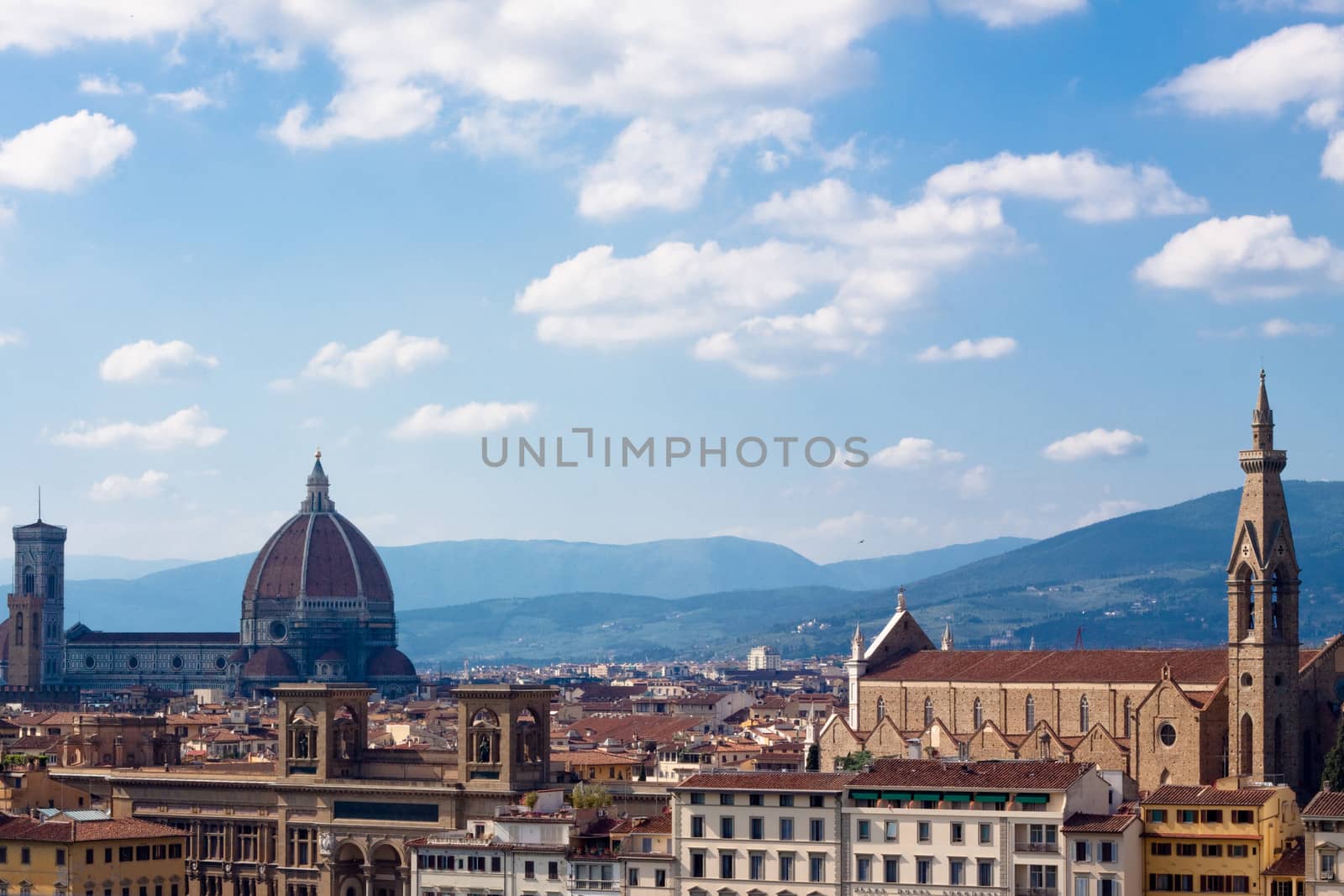 A Florence view with the cathedral
