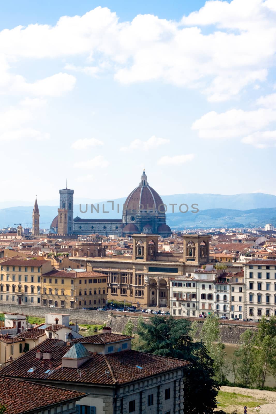 A Florence view with the cathedral
