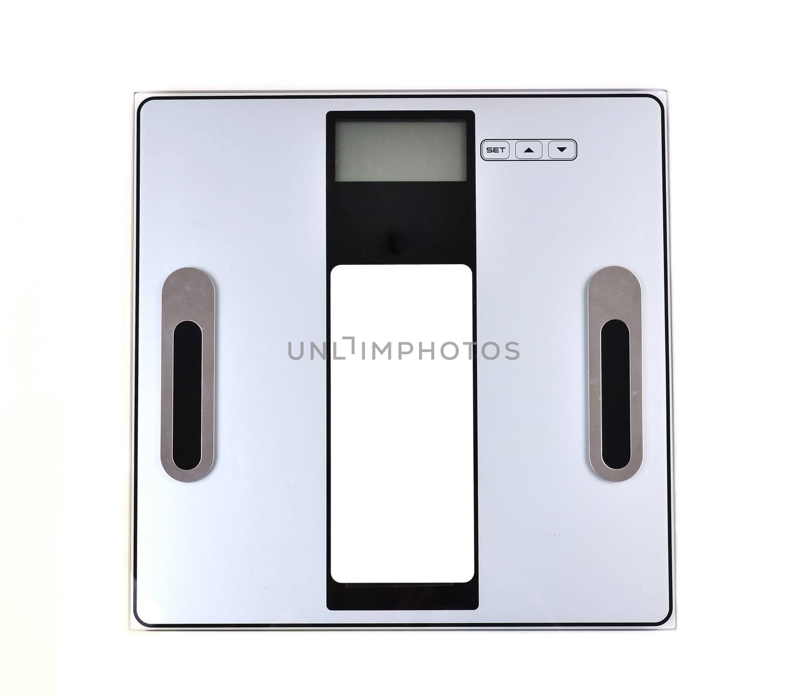 digital weight scale isolated on white background