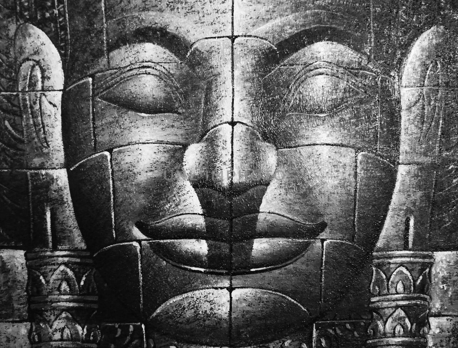 Cambodian Buddha Face by nicousnake