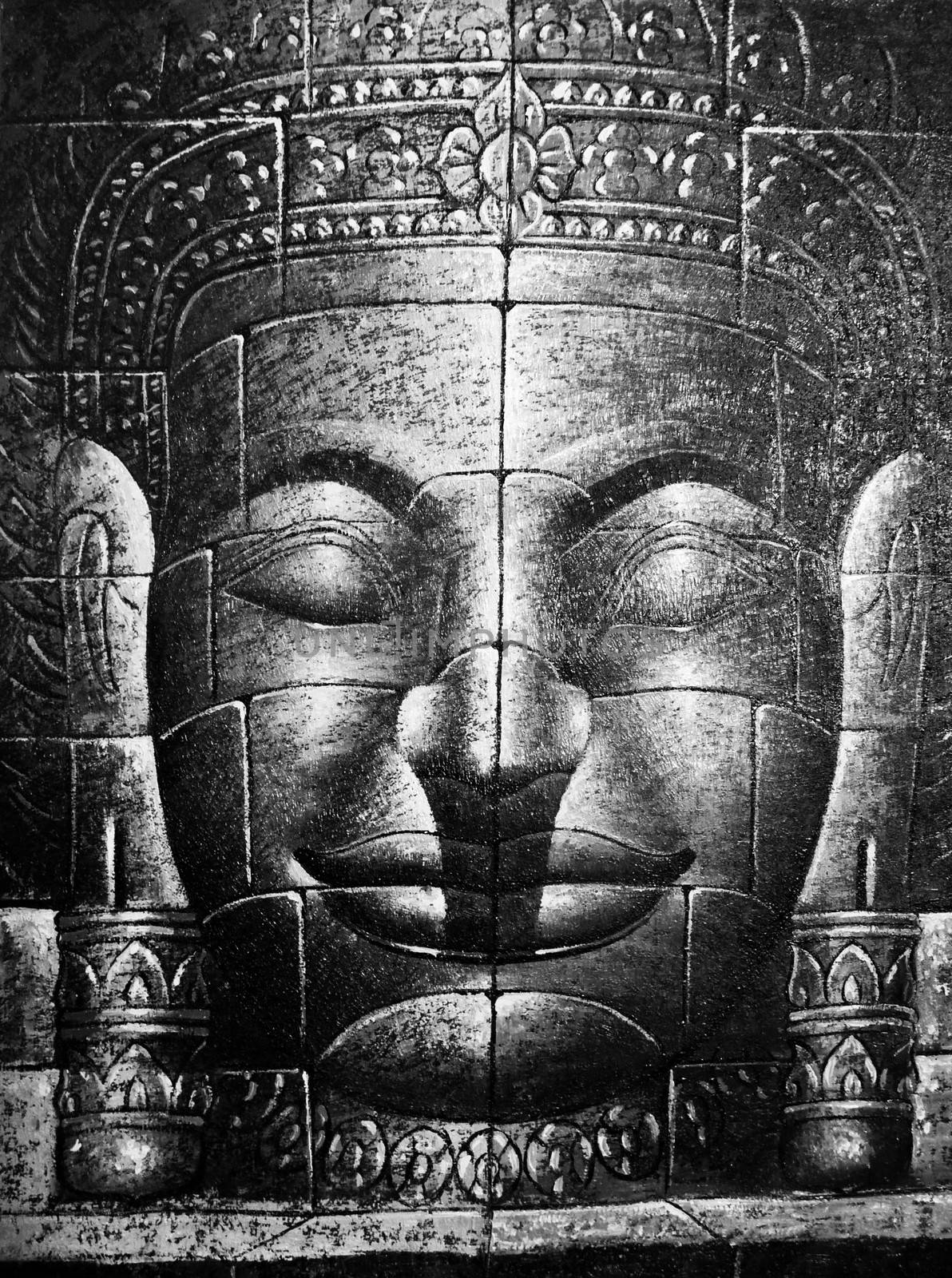 Cambodian Buddha Face by nicousnake
