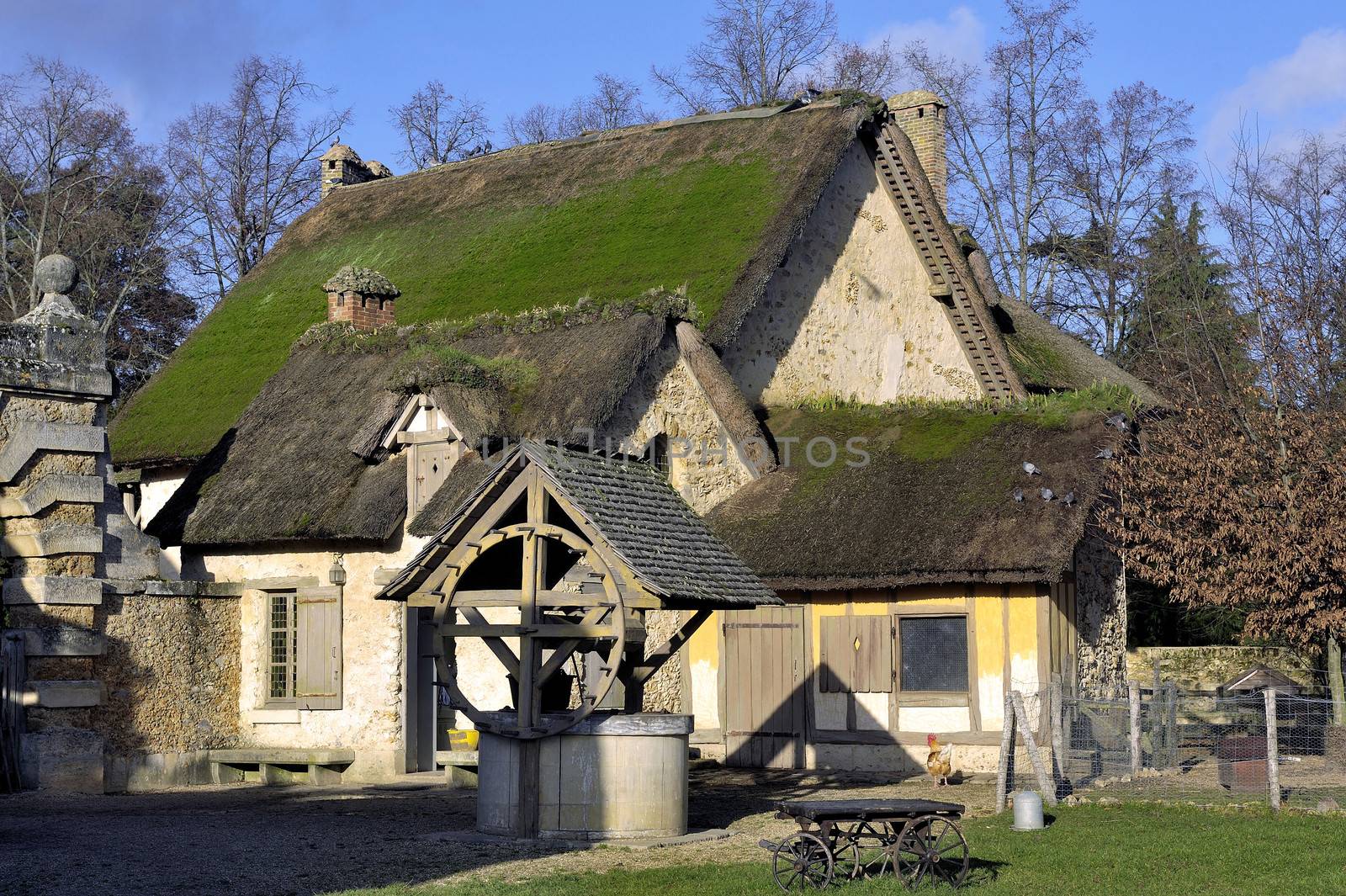 Queen's Hamlet in the park of the castle of Versailles