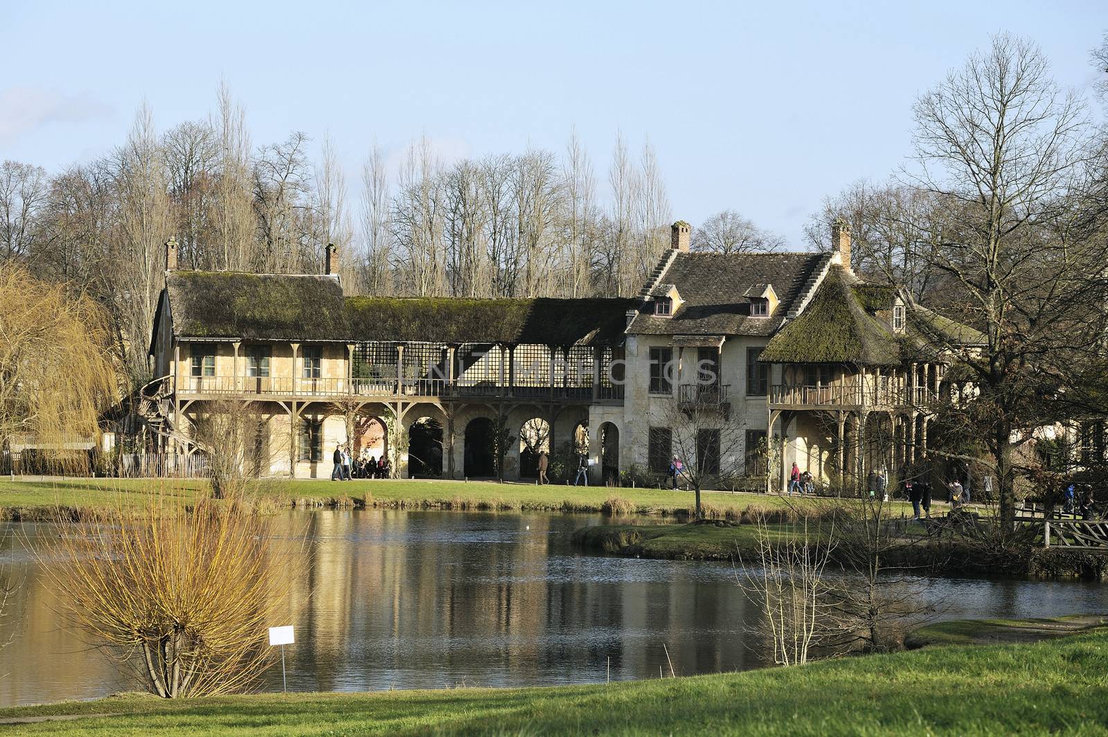 Queen's Hamlet in the park of the castle of Versailles