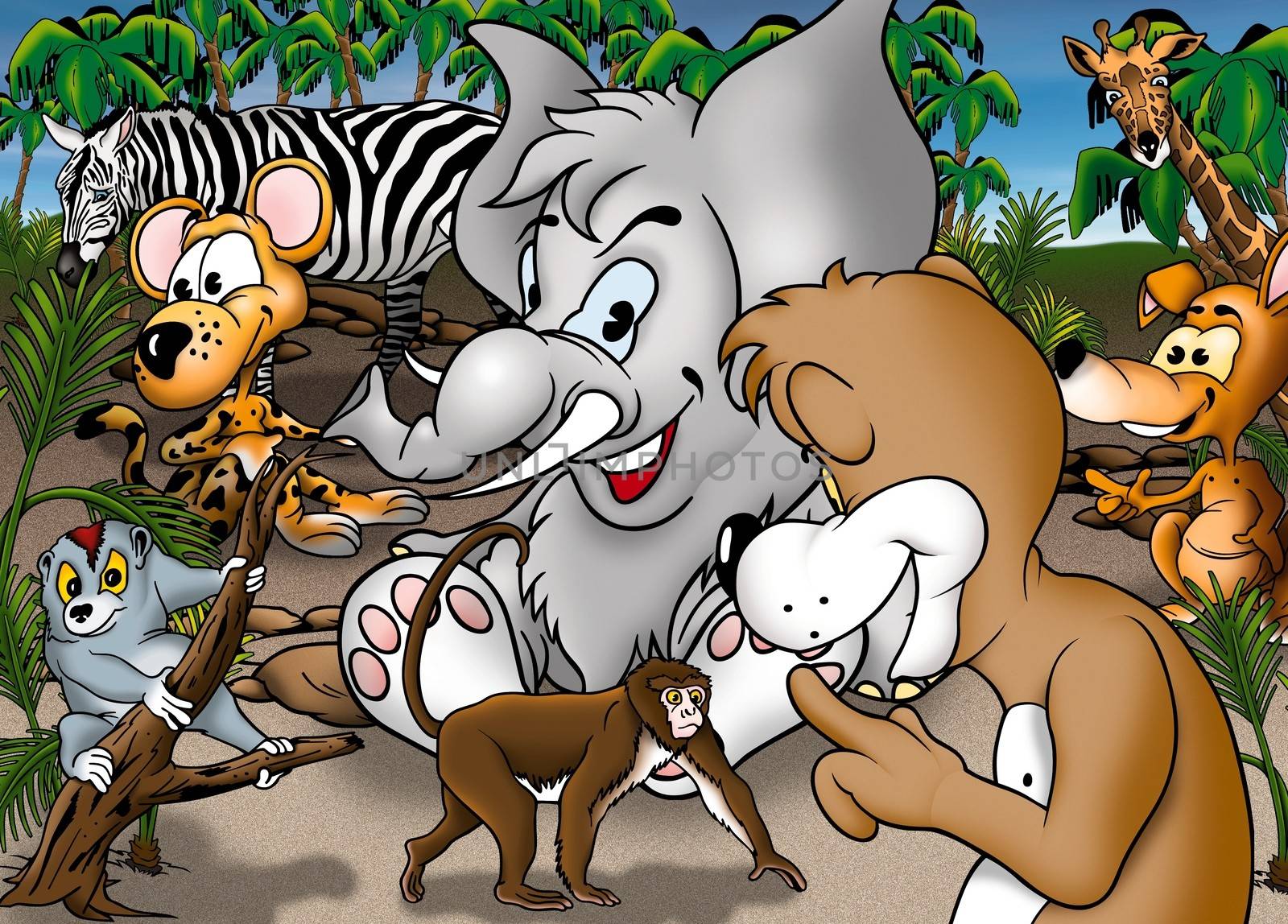 Cartoon Safari by illustratorCZ