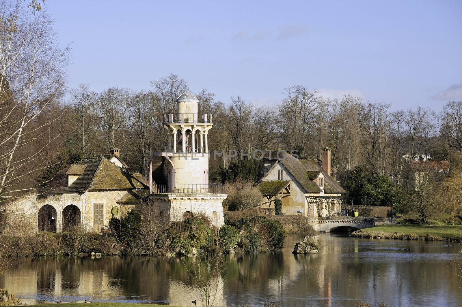 Queen's Hamlet in the park of the castle of Versailles