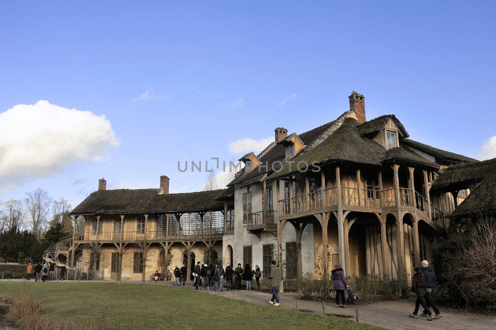 Queen's Hamlet in the park of the castle of Versailles