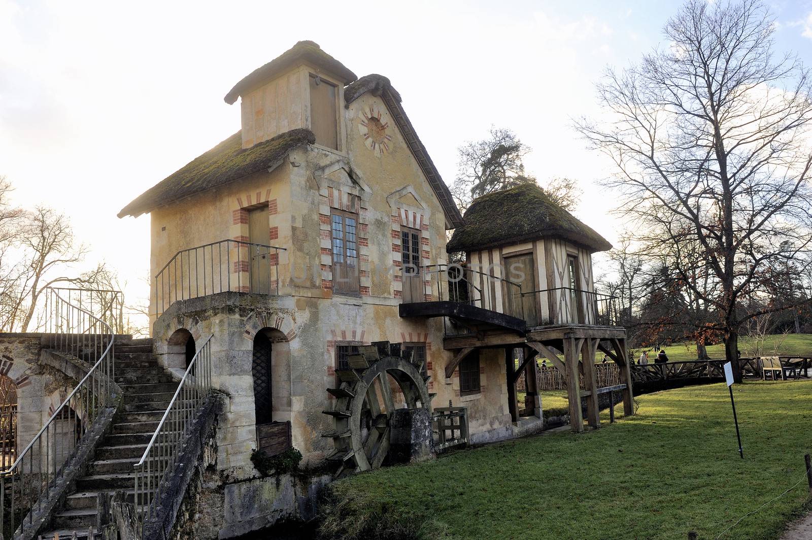 Queen's Hamlet in the park of the castle of Versailles