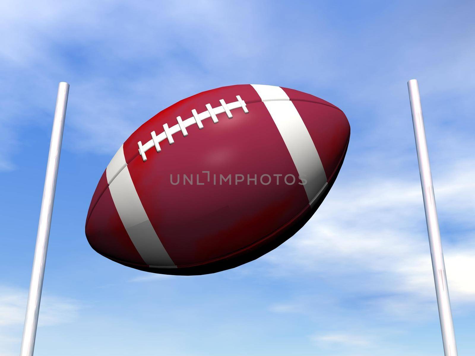 Rugby ball - 3D render by Elenaphotos21