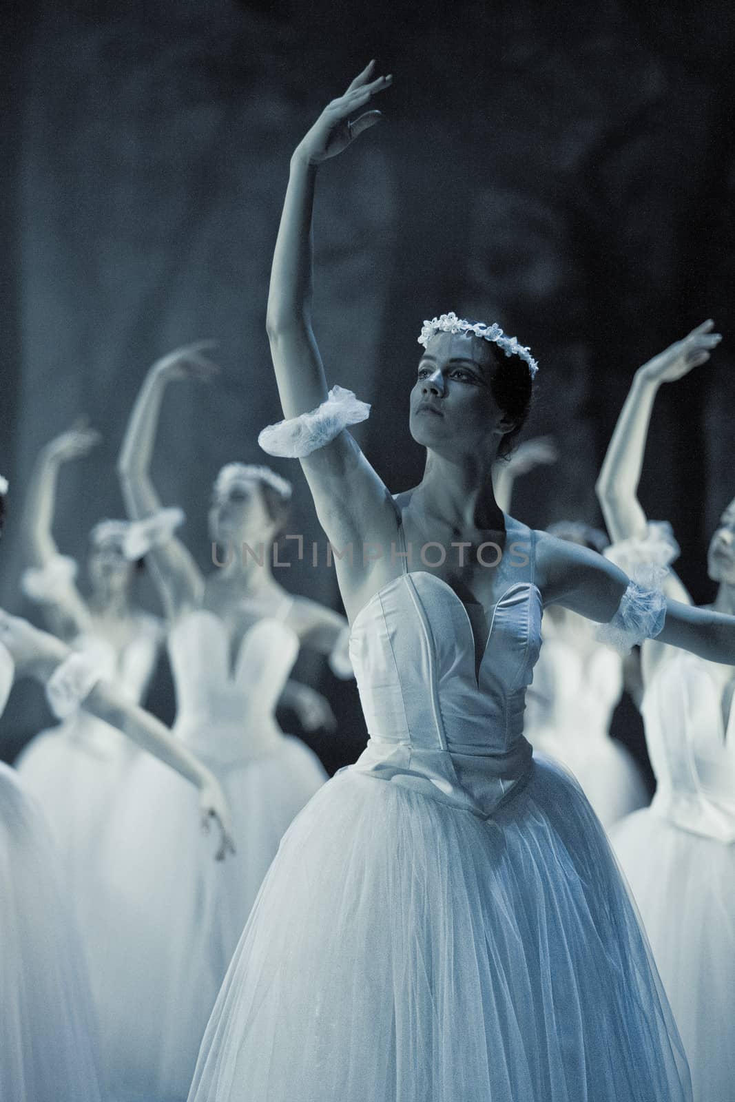 PRAGUE, CZECH REPUBLIC - APRIL 6: The Prague State Opera ballet ensemble presents the traditional version of Giselle on April 6, 2011 in Prague