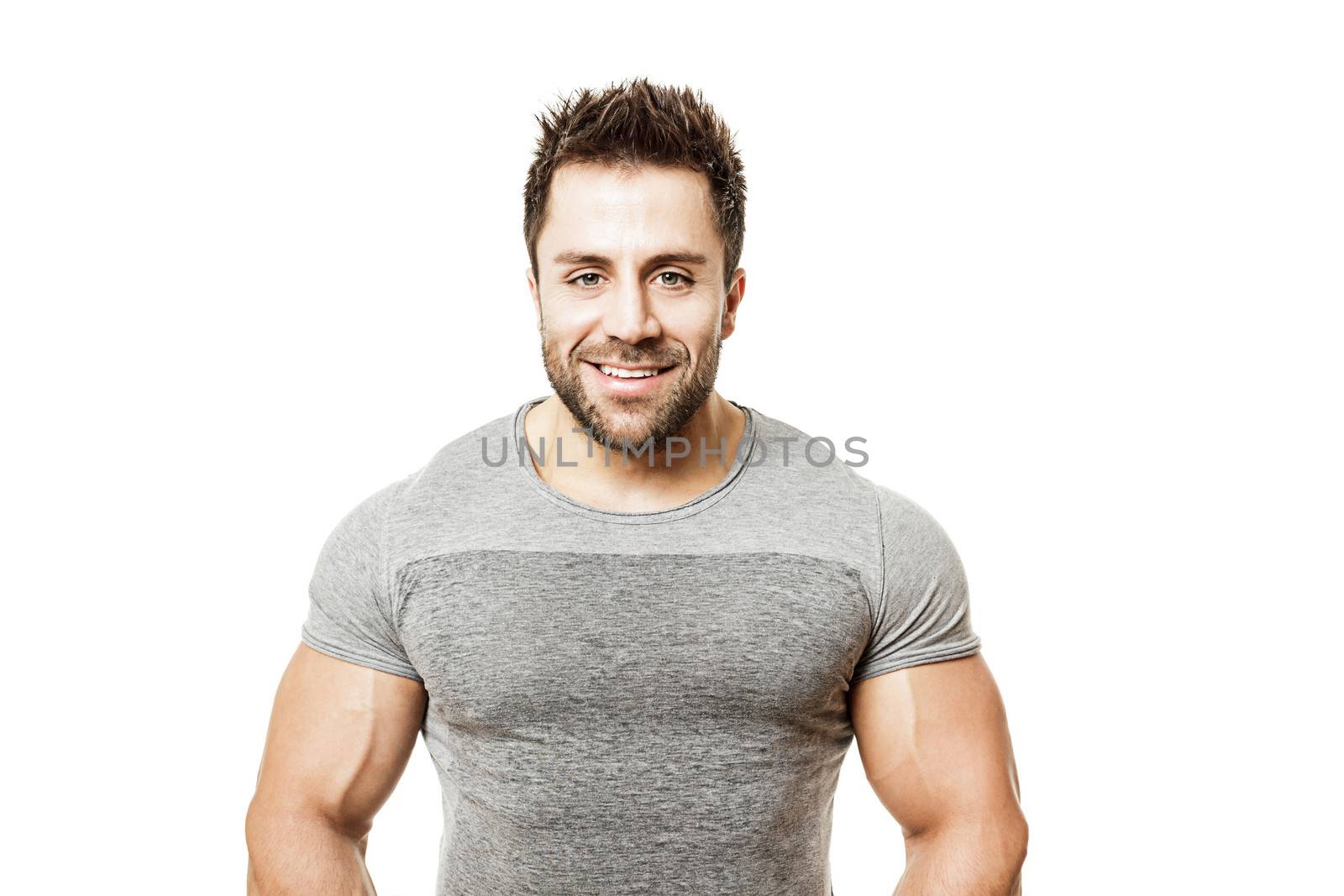 An image of a handsome young muscular sports man