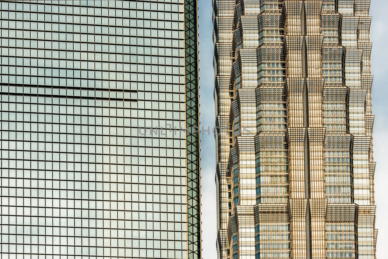 architecture details Jin Mao Tower Shanghai World Financial Center skyscrapers building pudong shanghai china