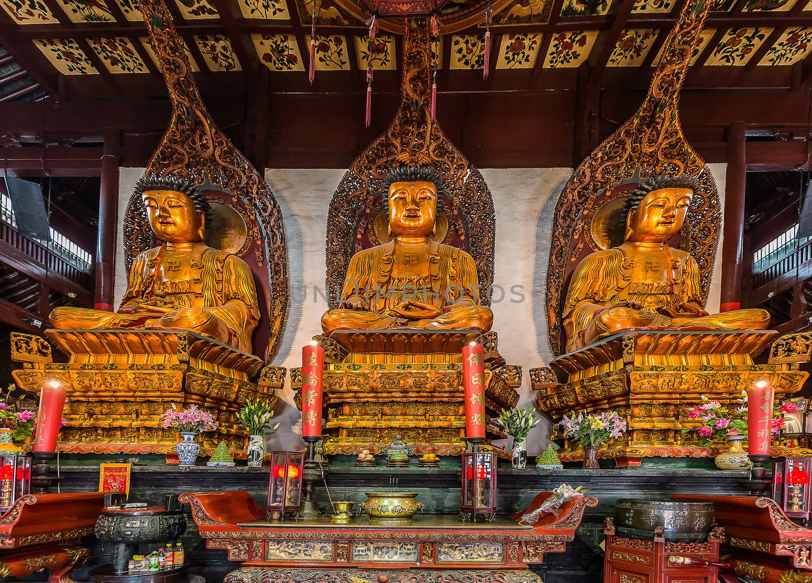 statue in The Jade Buddha Temple shanghai china