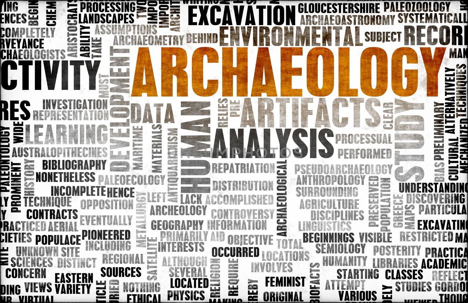 Archaeology Dig and Fun Exploration as Concept