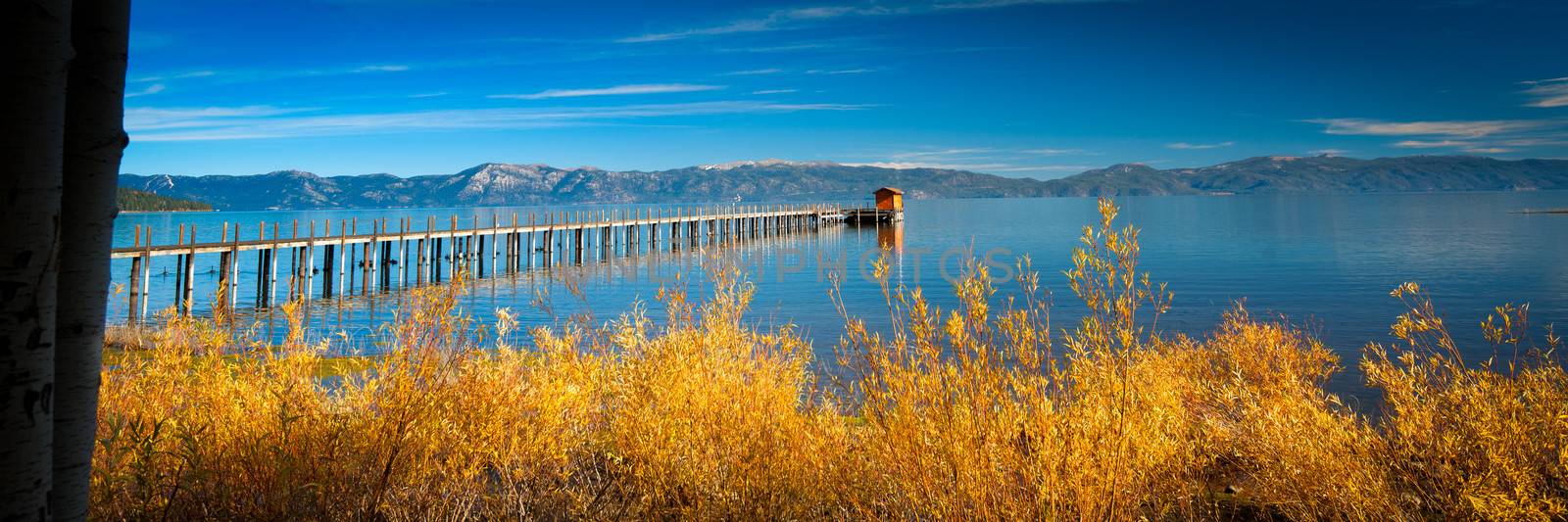 Pier in a lake, Tahoe City, Lake Tahoe, California, USA