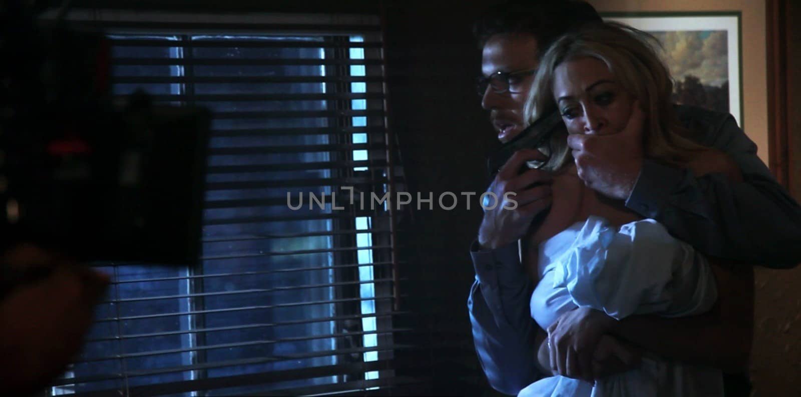 Ryan Honey, Jennifer Blanc On the Set of "The Victim," written and starring Michael Biehn, directed by Brock Morse, Various Locations, Los Angeles, CA. 09-28-10/ImageCollect by ImageCollect