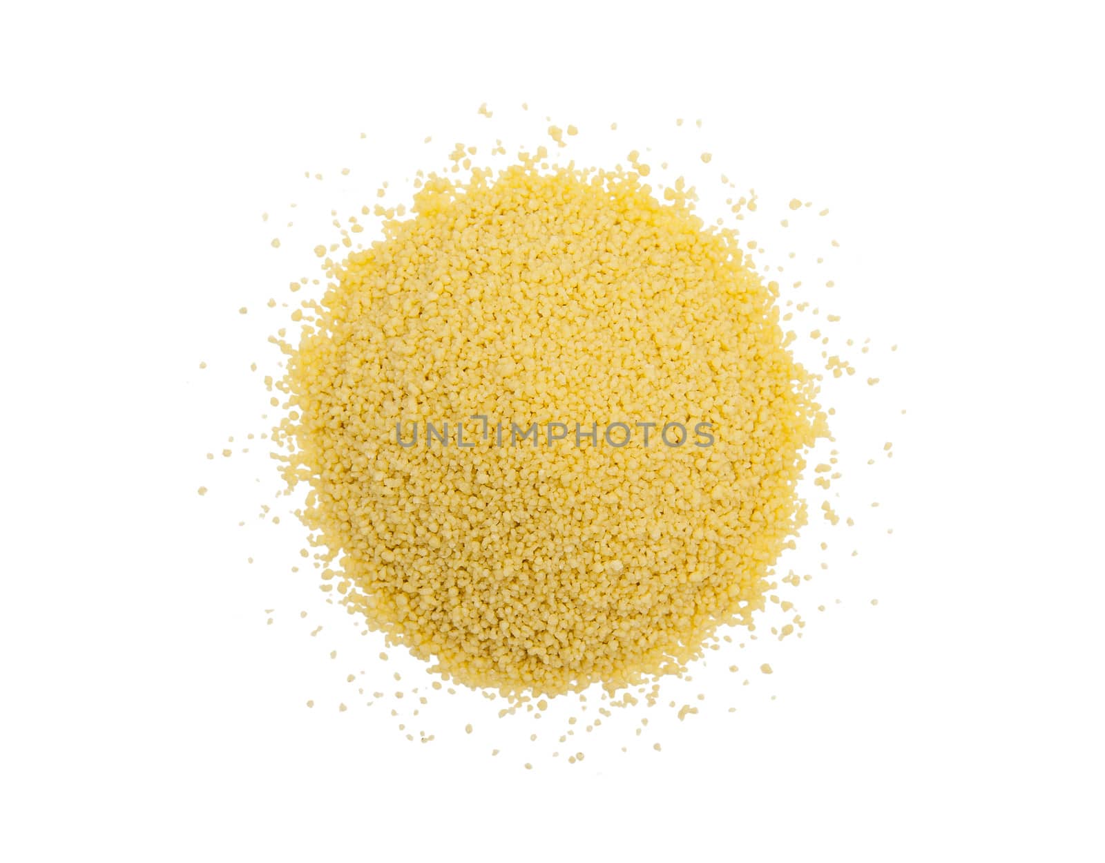 Couscous isolated on the white background