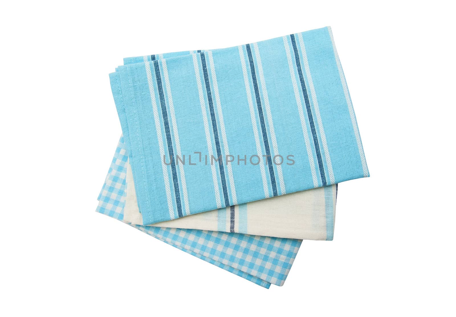 Dish towels isolated on the white background