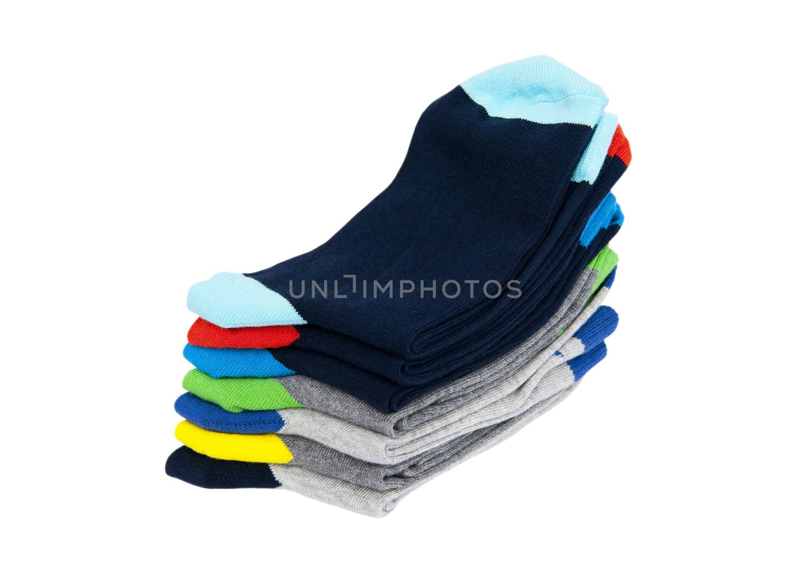 Socks isolated on the white background