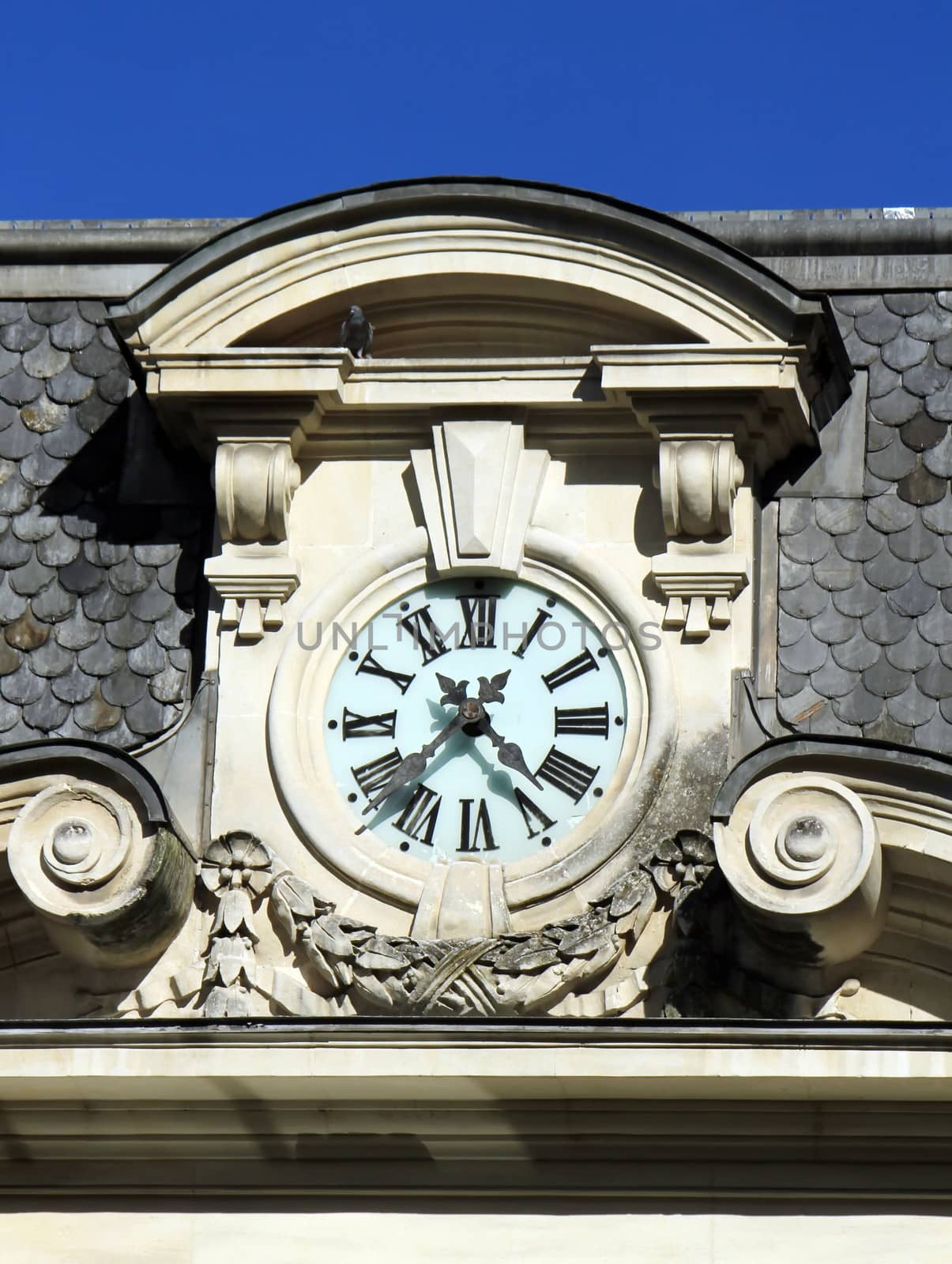 Clock on old building by Elenaphotos21