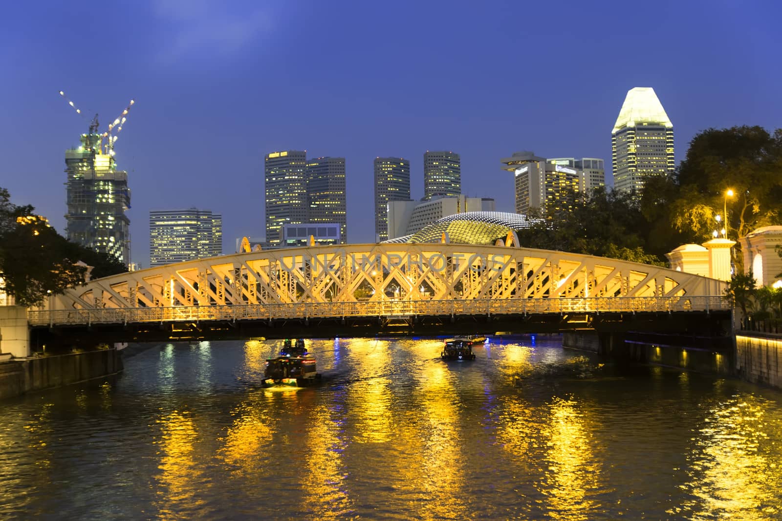 Singapore River. Anderson Bridge. by GNNick