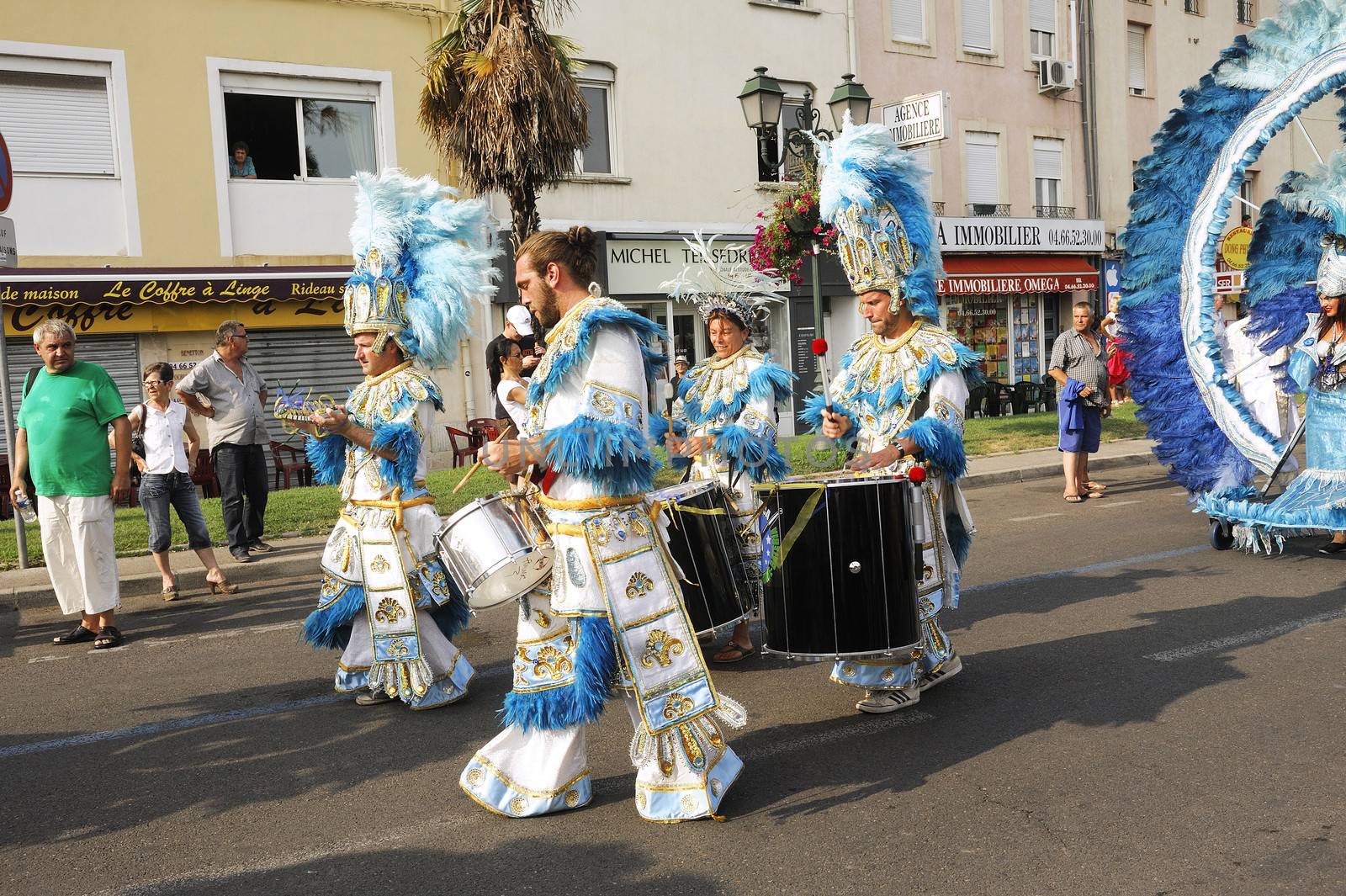 Carnival Ales on the occasion of the French National Day 14 July 2013, the parade