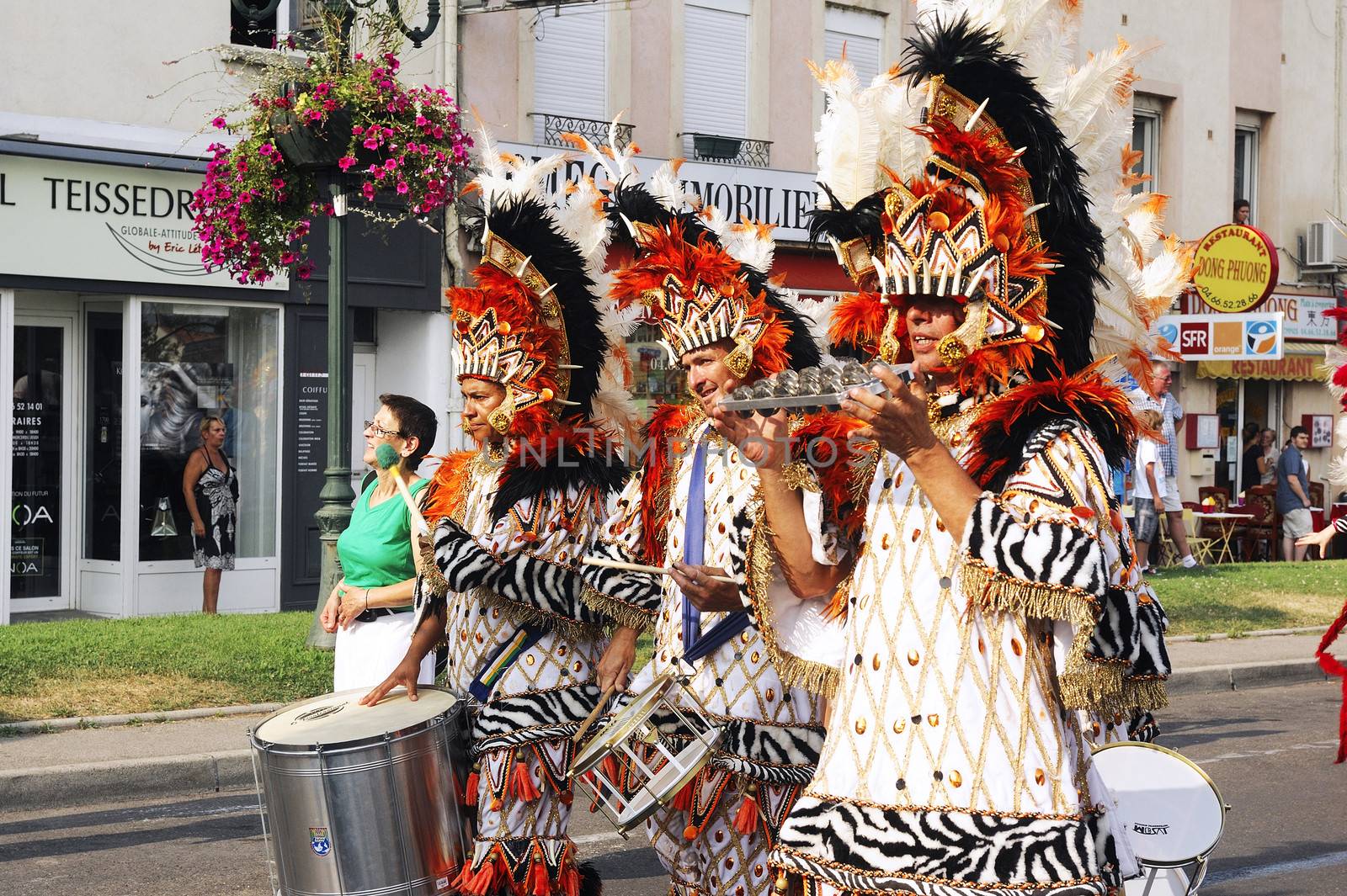 Carnival Ales on the occasion of the French National Day 14 July 2013, the parade