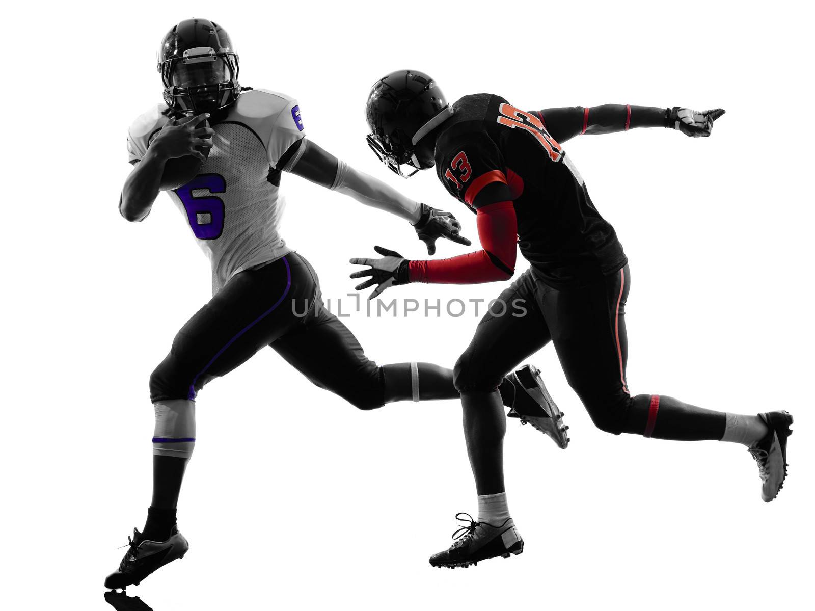 american football player  silhouette by PIXSTILL