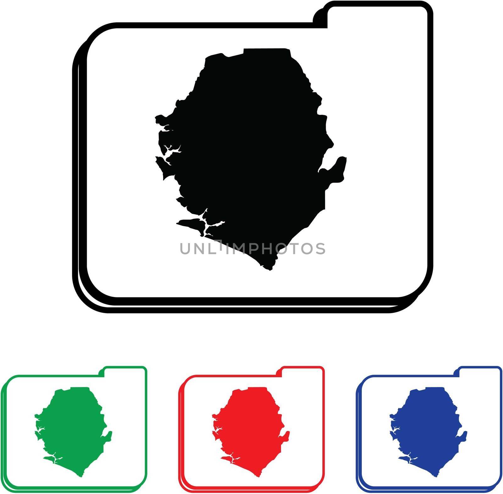 Icon Illustration with Four Color Variations by DragonEyeMedia