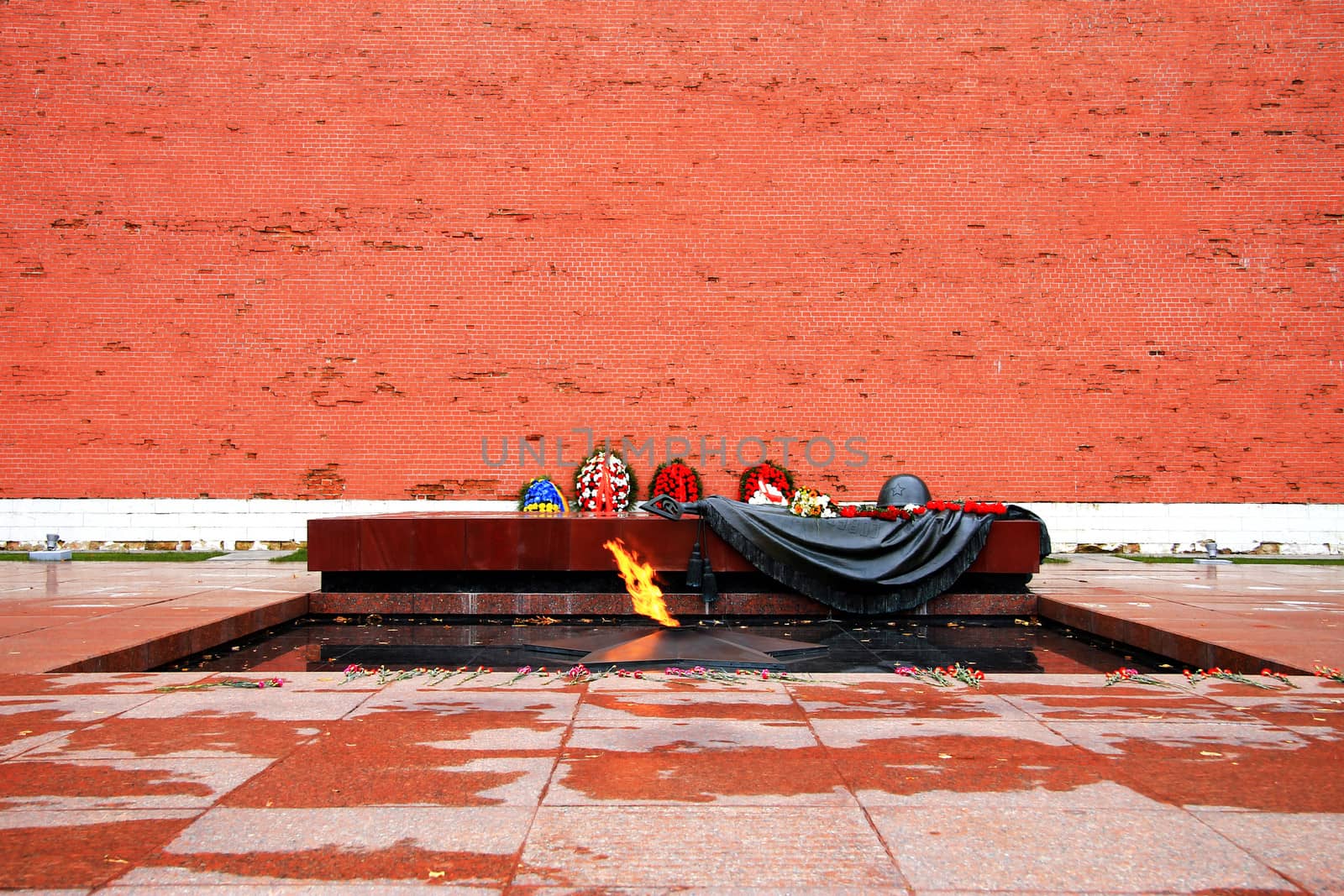 The tomb of the Unknown Soldier at the wall of Kremlin