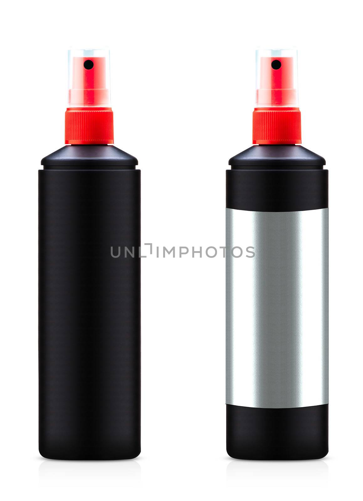 Spray Medicine Antiseptic Plastic Bottle on white background (with clipping work path)