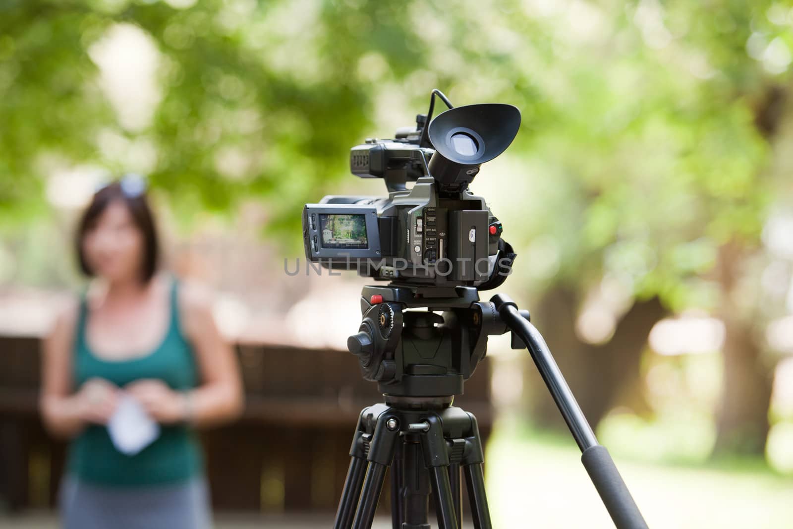 Covering an event with a video camera