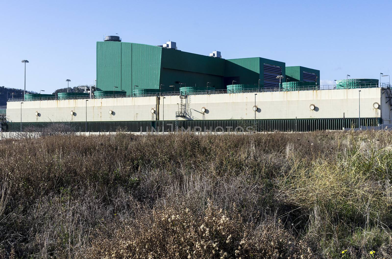 Thermal power plant in the landscape by propaga