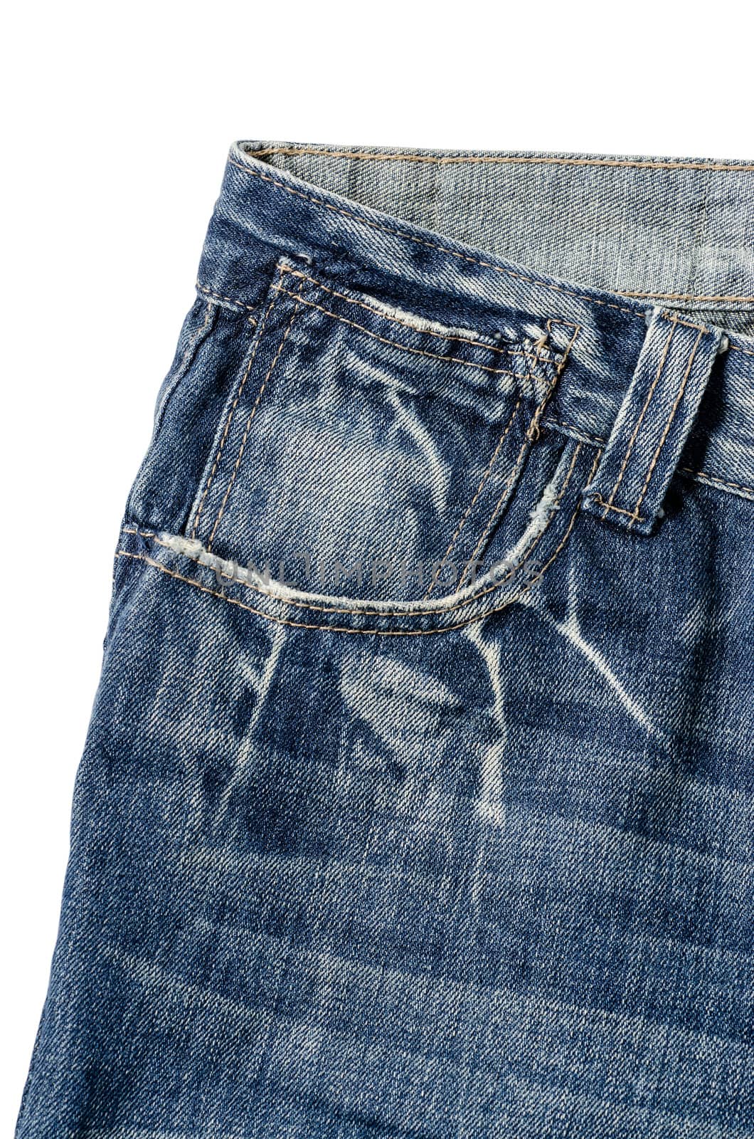 Denim Pocket Closeup : Clipping path included.